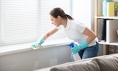 Cleaner-Deep Cleaning Windowsill